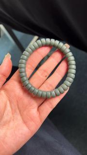 和田玉青玉药片手串